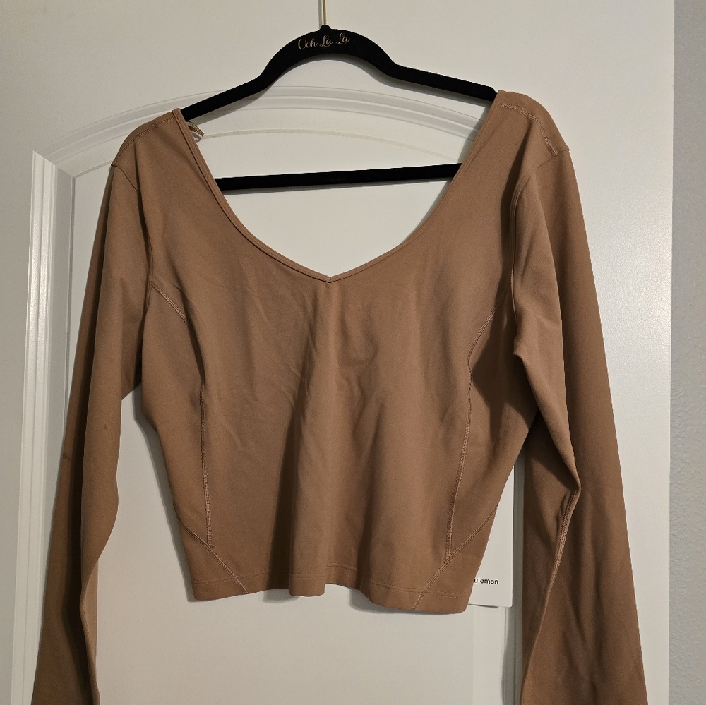 Lululemon Align Long Sleeve Size 12 in Dusty Clay (DUCL) NWT